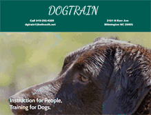 Tablet Screenshot of dogtraininc.com